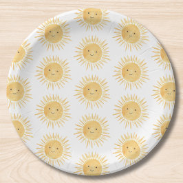 Sun-themed Baby Shower Pappteller