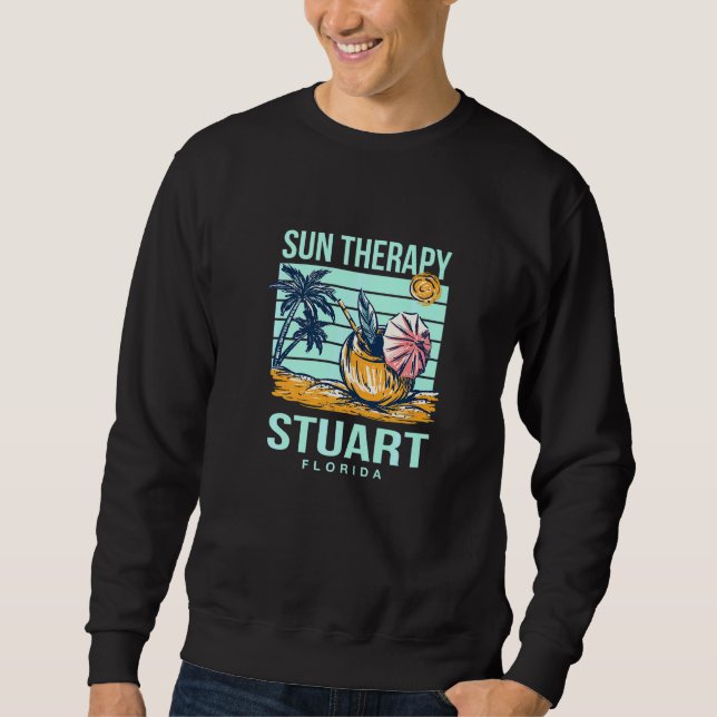 Sun Therapy Stuart Summer Florida Tropical Beach Sweatshirt (Vorderseite)