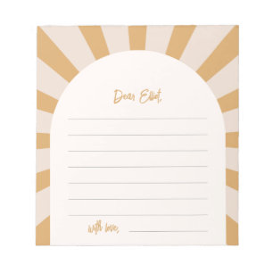 Sun Time Capsul Notepad Notizblock