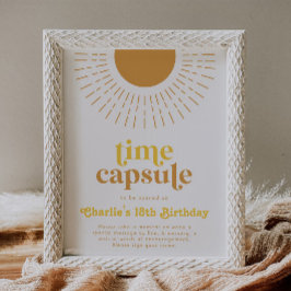 Sun Time Capsule Sign | Sun Birthday