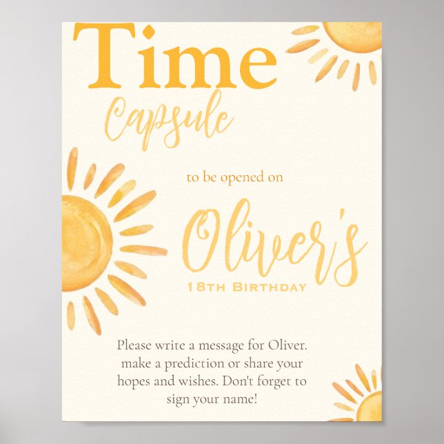Sun Time Kapsel Poster (Vorne)