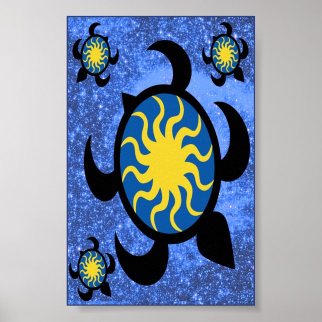 Sun Turtles Poster (Vorne)