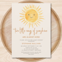 Sun Twins Baby Dusche