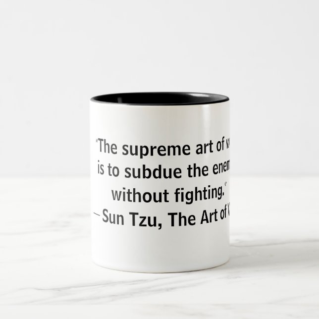 Sun Tzu Art des Krieges ohne Bekämpfung der Tasse (Mittel)