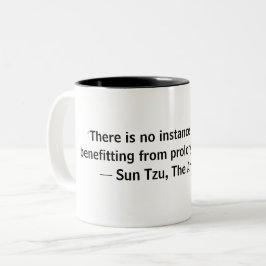 Sun Tzu Art of War Zitat Zweifarbige Tasse