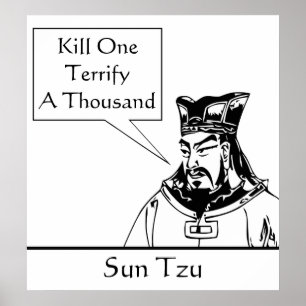 Sun Tzu und Zitat Poster