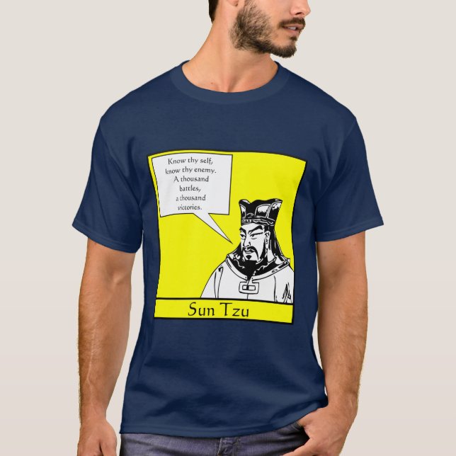 Sun Tzu und Zitat T-Shirt (Vorderseite)