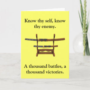 Sun Tzu-Zitat Karte
