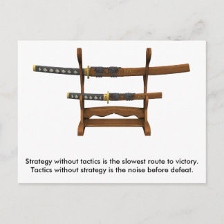 Sun Tzu Zitat Postkarte