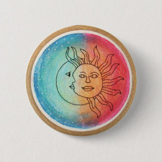 Sun u. Mond in der Liebe Button
