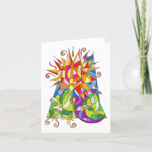 Sun und Mond leeres Notecard durch Leslie Clair