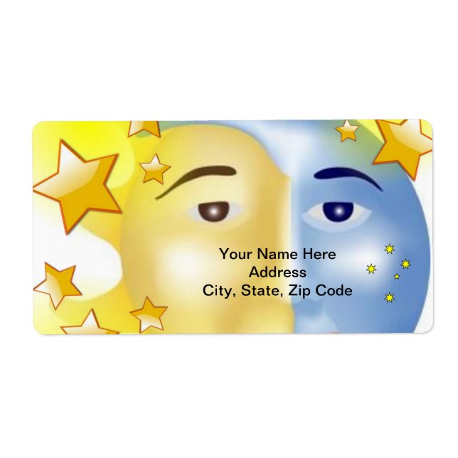 Sun- und Mondstars-Labels (Vorne)