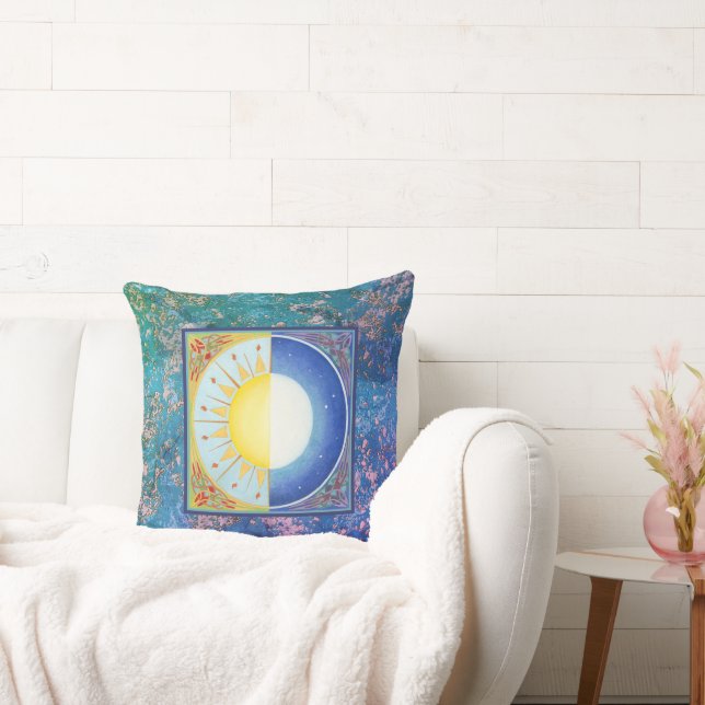 Sun und Moon Equinox Kissen (Liege)
