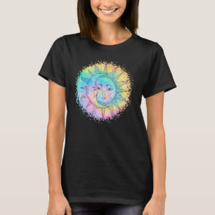 Sun und Moon Gefärbte Krawatte lässiger Hipster Bo T-Shirt