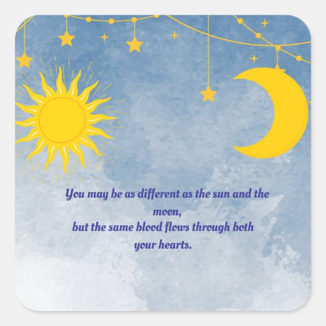 Sun und Moon Twin Sticker (Vorderseite)