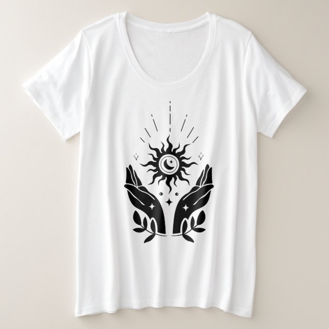 Sun und Moon Vibes T - Shirt öffnen (Design vorne)