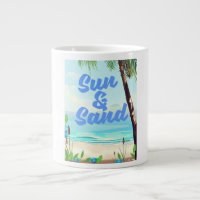 Sun und Sand inspirierende Zitat Cartoon Poster la