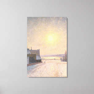 Sun und Schnee, Szene von Stockholm Leinwanddruck