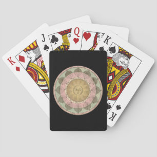 Sun und Seasons Detail aus antiker Karte um 1780 Spielkarten