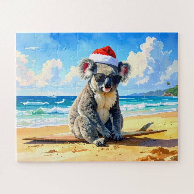 Sun und Surf Koala Weihnachtsmannmütze (Horizontal)