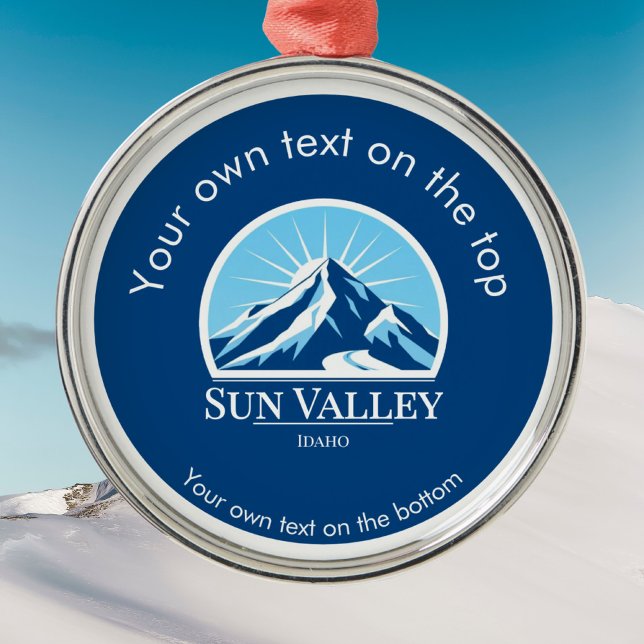 Sun Valley Idaho medal Ornament Aus Metall (Von Creator hochgeladen)