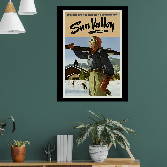 Sun Valley, Idaho Reise Poster (Wohnzimmer 1)