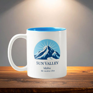 Sun Valley Idaho Skigebiet Souvenir Zweifarbige Tasse