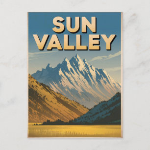 Sun Valley Idaho Vintage Postkarte