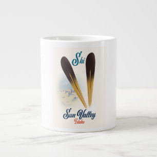 Sun Valley Idaho Vintage-Ski-Poster Jumbo-Tasse