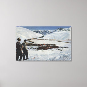 Sun Valley, Identifikation - Winter-Szene von Sun Leinwanddruck