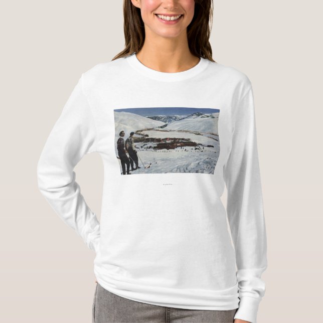 Sun Valley, Identifikation - Winter-Szene von Sun T-Shirt (Vorderseite)