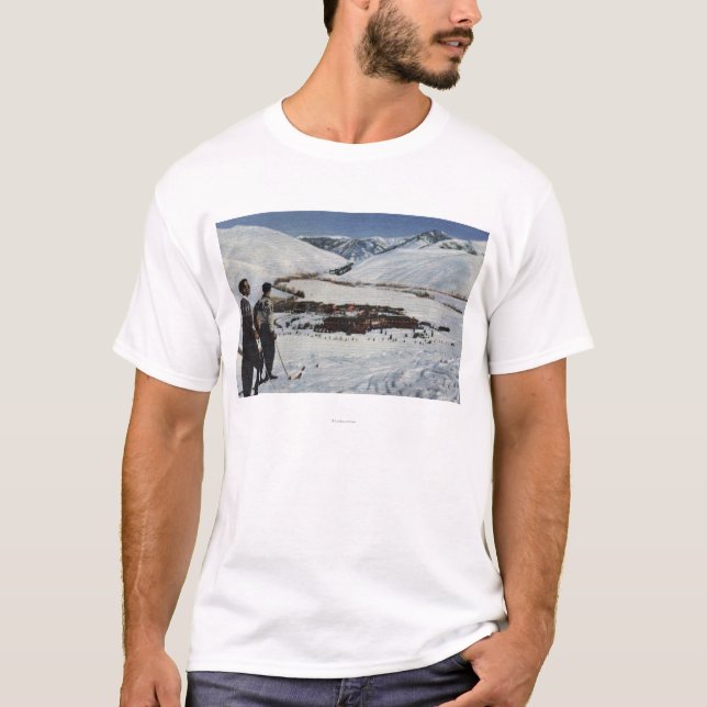 Sun Valley, Identifikation - Winter-Szene von Sun T-Shirt (Vorderseite)