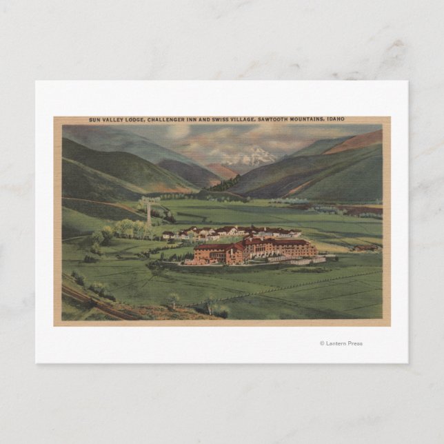 Sun Valley, IDView of Sun Valley Lodge Postkarte (Vorderseite)