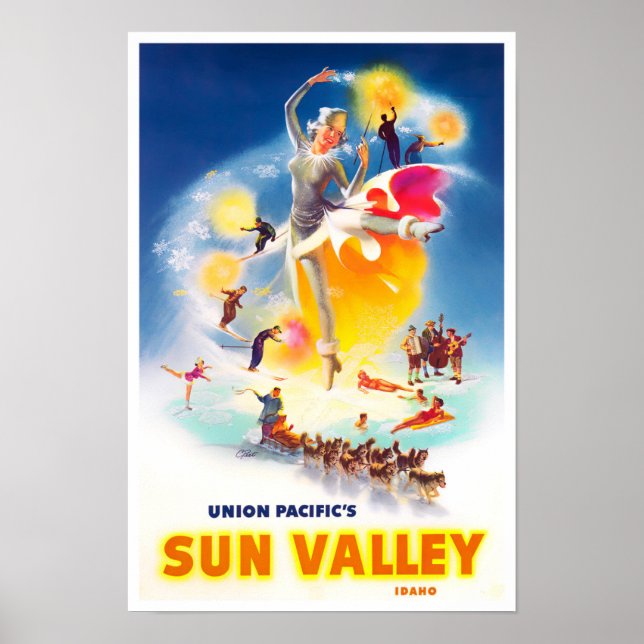 Sun Valley vintage travel poster (Vorne)