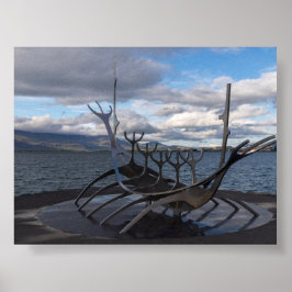 Sun Voyager monument in Reykjavík Poster