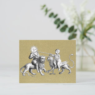Sun vs. Moon Jousting Match Symbolic Postkarte