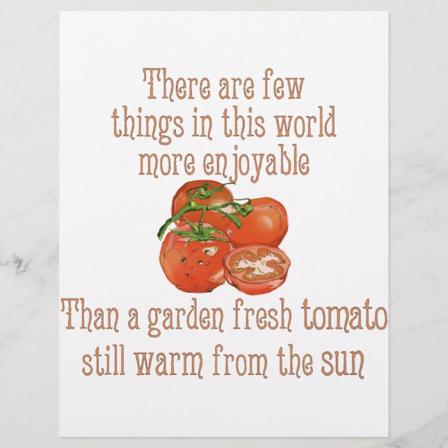 Sun Warme Tomaten Flyer (Vorne)