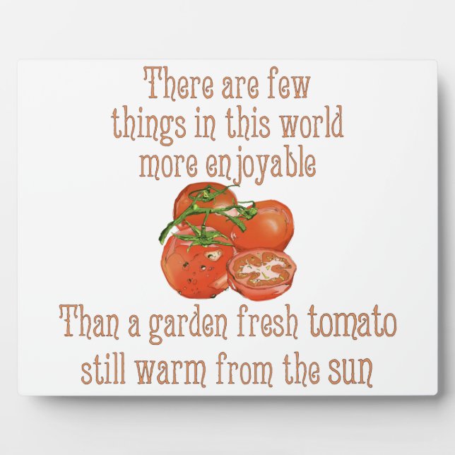 Sun wärmte Tomaten Fotoplatte (Vorderseite)