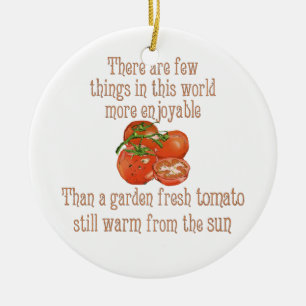 Sun wärmte Tomaten Keramikornament