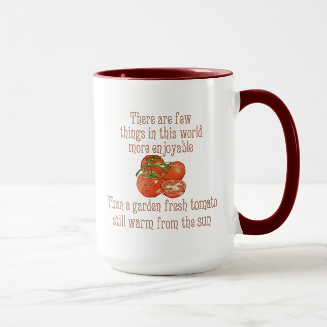 Sun wärmte Tomaten Tasse (Rechts)