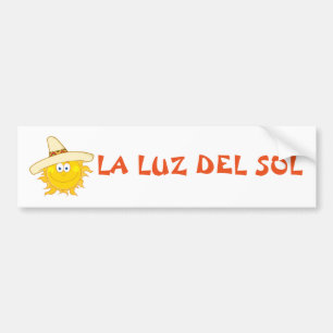 Sun Wearing Sombrero Autoaufkleber