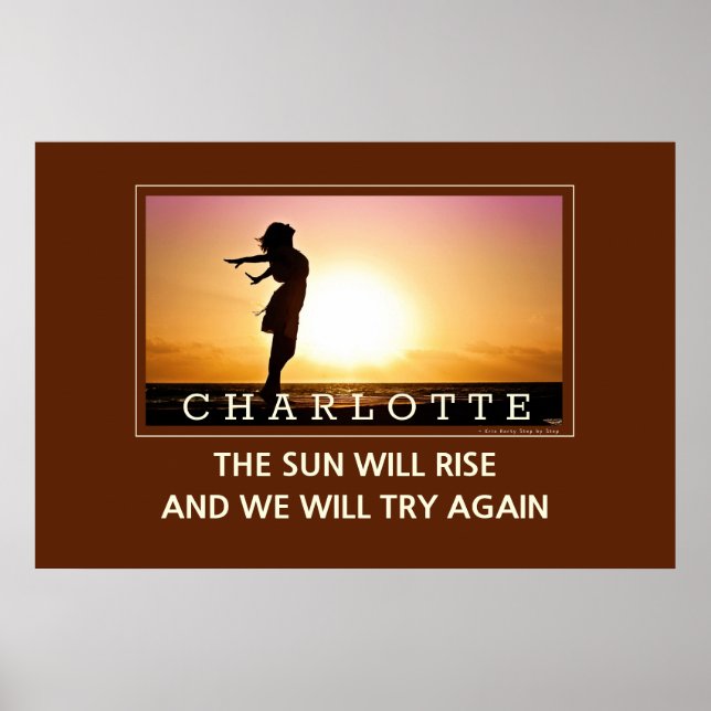 Sun wird aufsteigen wir versuchen, wieder Wall Art Poster (Vorne)