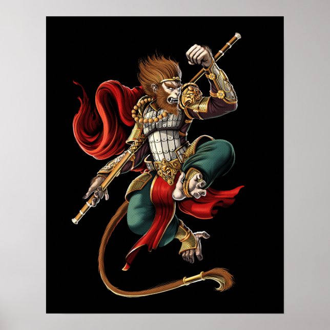 Sun Wukong Chinese Monkey King Poster (Vorne)