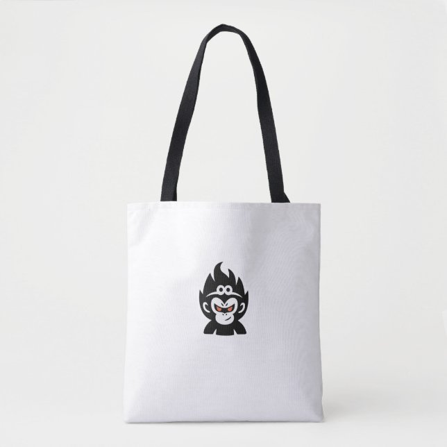 Sun Wukong Minimalistisch Tote Bag Tasche (Vorderseite)