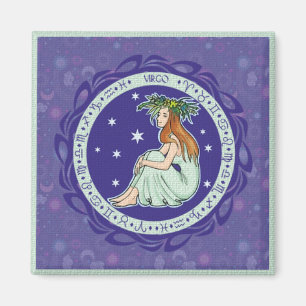 Sun-Zeichen-Jungfrau-Magnet Magnet
