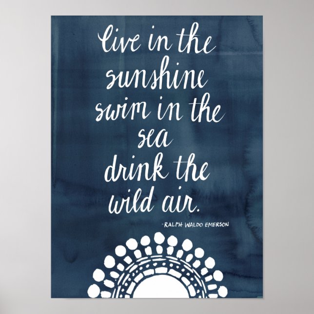 Sun Zitat I Poster (Vorne)