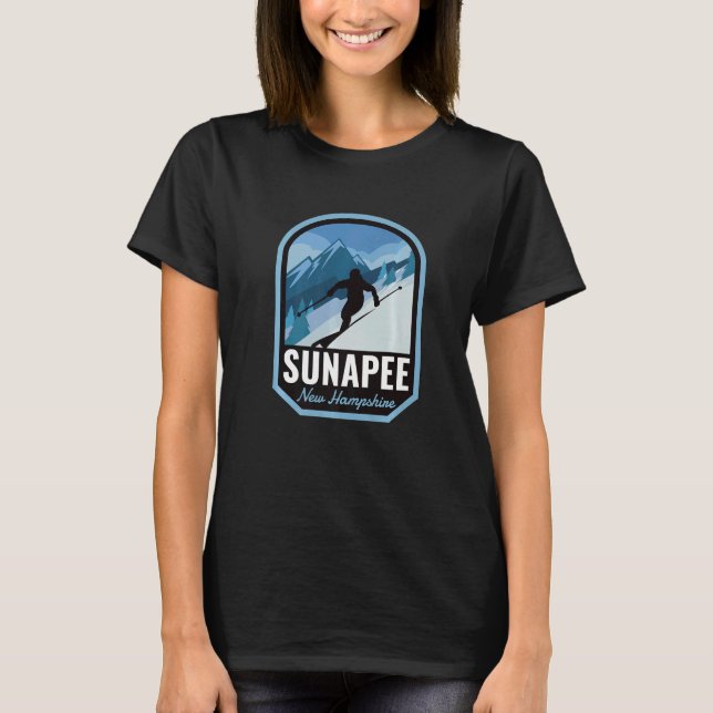 Sunapee New Hampshire Ski Mountain T-Shirt (Vorderseite)