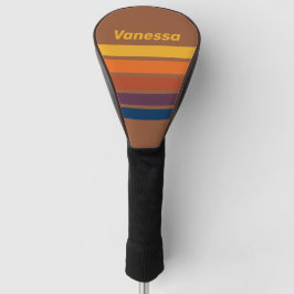 Sunbaked Clay Across Striping with Name Golf Headcover