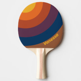 Sunbaked Clay Circle Stripe with Name Tischtennis Schläger