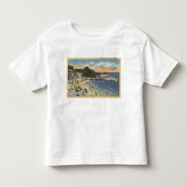 Sunbathers u. Schwimmer am Strand Kleinkind T-shirt (Vorderseite)